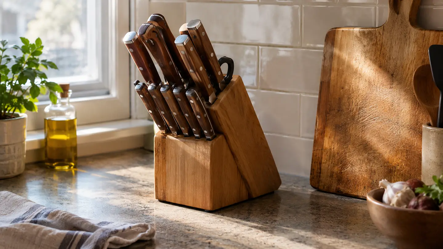 Farberware 22-Piece Knife Set Honest Review: Sharpness, Steak Knives and Storage