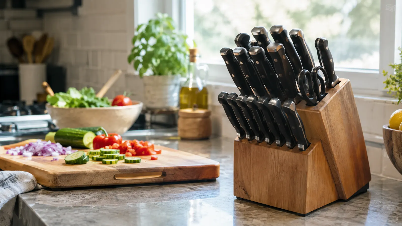 Farberware Knife Set vs Cuisinart Knife Set: Budget Block Showdown